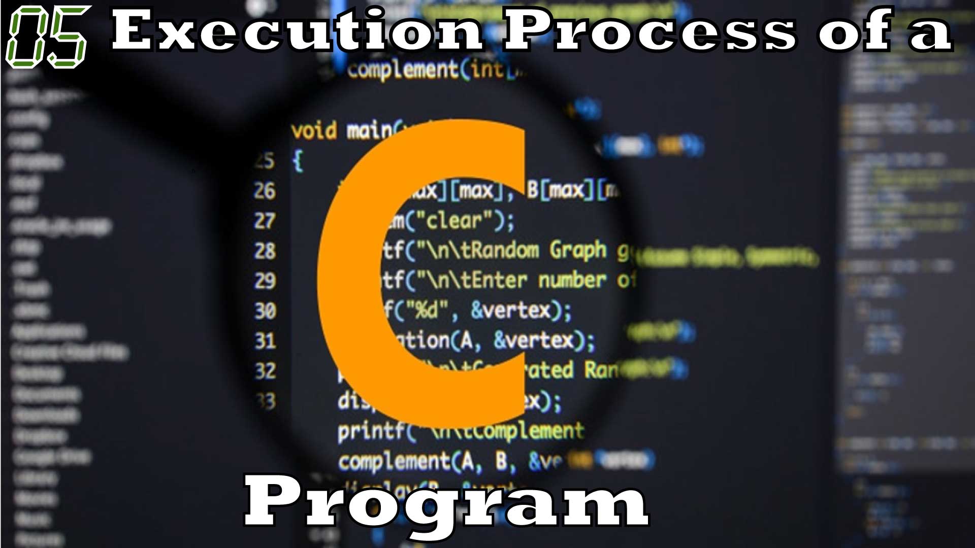 Execution Process of a C Program
